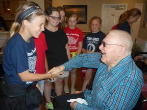 Carthel visits with Southside students
